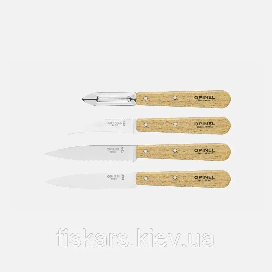Набір з 4 ножів Opinel Essentials Natural (001300)