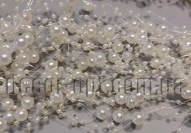 Буси-гірлянда кремові 1,3м/40 шт.