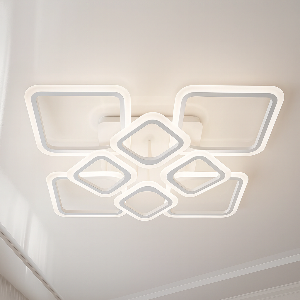 Люстра світлодіодна  Diasha 110W до 20 м² колір Білий HA8060/4+4WH LED 3col, фото 1