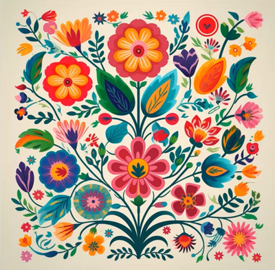 Набір для вишивання за нанесеною на канву схемою "Wall decoration".AIDA 14CT printed , 40*40 см