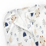 Пелюшка-кокон для немовлят на блискавці із ведмедиками Forest Bear, фото 2