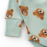 Боді для немовлят з довгим рукавом із ведмедиками Cute bear, фото 3