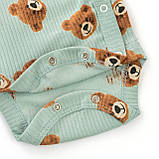Боді для немовлят з довгим рукавом із ведмедиками Cute bear, фото 4
