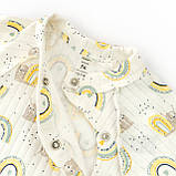 Боді для немовлят з довгим рукавом із веселками Rainbow, фото 2