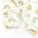 Боді для немовлят з довгим рукавом із веселками Rainbow, фото 3