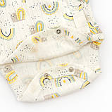 Боді для немовлят з довгим рукавом із веселками Rainbow, фото 4