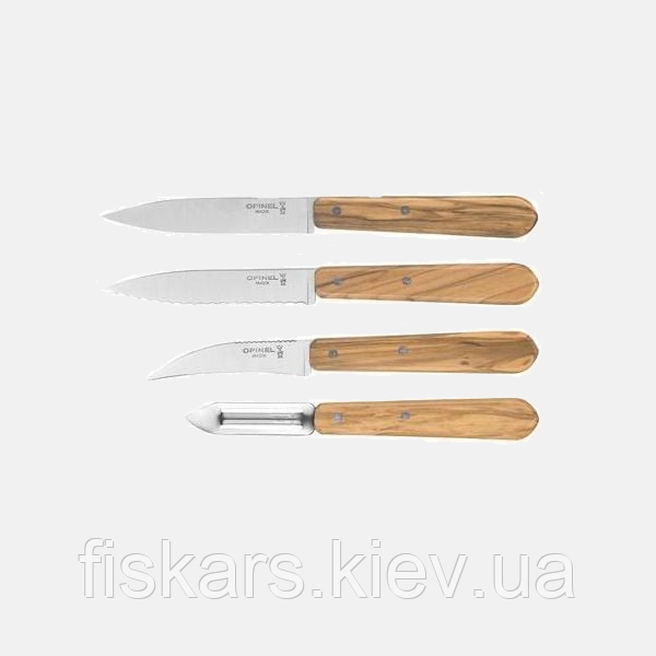 Набір з 4 ножів Opinel Essentials Olive (002163)