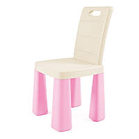 Стілець-табурет для дітей Doloni Toys трансформер бежево-рожевий 60 см (04690/12)