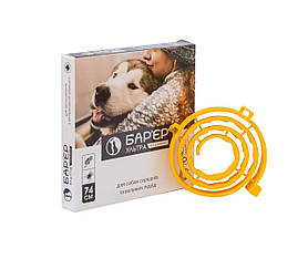 Нашийник від бліх та кліщів БАР'ЄР УЛЬТРА для собак середніх та великих порід, 74 см