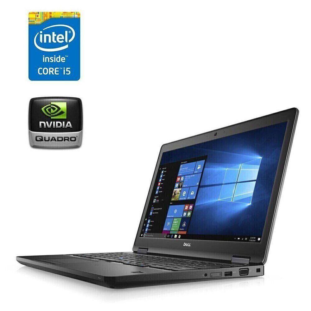 Б/в Ноутбук Dell Precision 3520 15.6" 1920x1080| Core i5-7440HQ| 8 GB RAM| 500 GB SSD| Quadro M620 2GB
