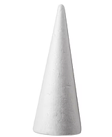 Пінопластовий конус (Заготовка під ялинку), h 25 см, арт 019014, білий, 1 шт, Білий