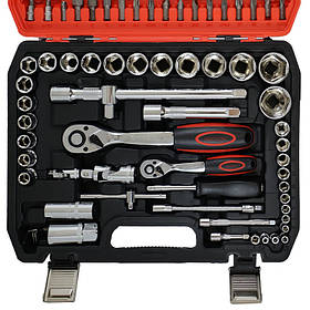 Набір інструментів 1/2” та 1/4", 94 одиниць, Cr-V, MAXION MXTL- PC94