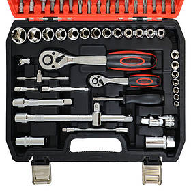 Набір інструментів 1/2” та 1/4", 78 одиниць, Cr-V, MAXION MXTL- PC78