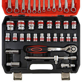 Набір інструментів 1/2", 37 одиниць, Cr-V, MAXION MXTL-PC37