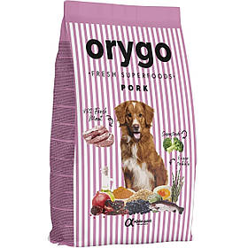 Напіввологий корм ORYGO для дорослих собак зі свининою та броколі 8 кг
