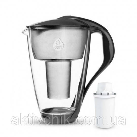 Фільтр-глечик Dafi Crystal Classic 2.0 LED графіт, фото 1