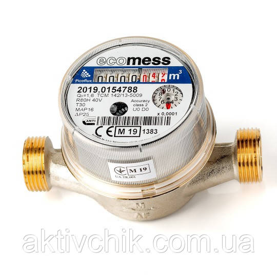 Лічильник Ду 15 Ecomess Picoflux 1,6 ХВ, фото 1