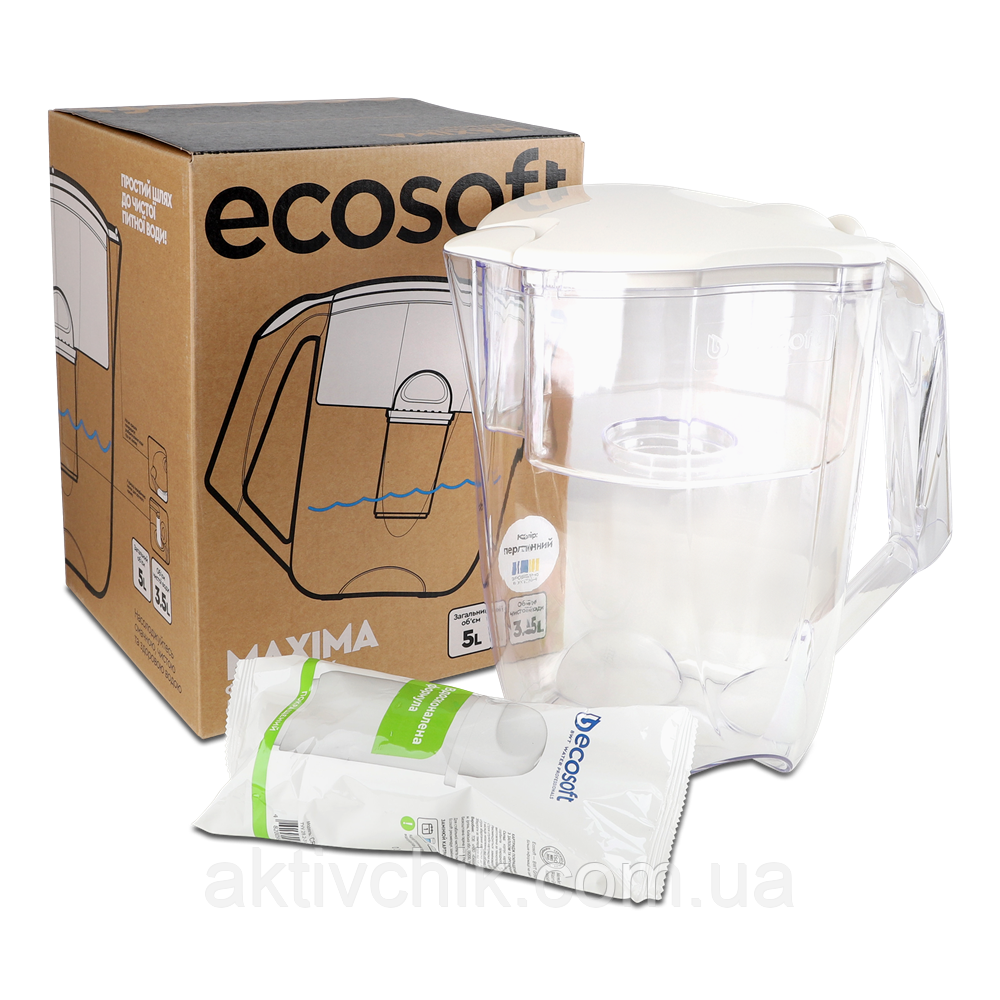 Фільтр-глечик НАША ВОДА Maxima перлинний, фото 1