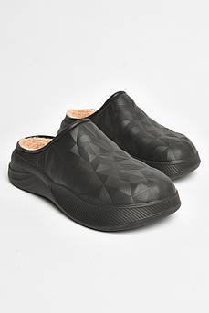 Сабо чоловічі на хутрі чорного кольору 205612M