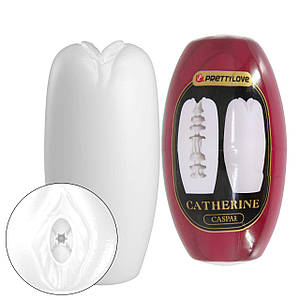 Мастурбатор вагина яйце PRETTY LOVE CATHERINE Caspar білий, 7.4 х 3.5 см