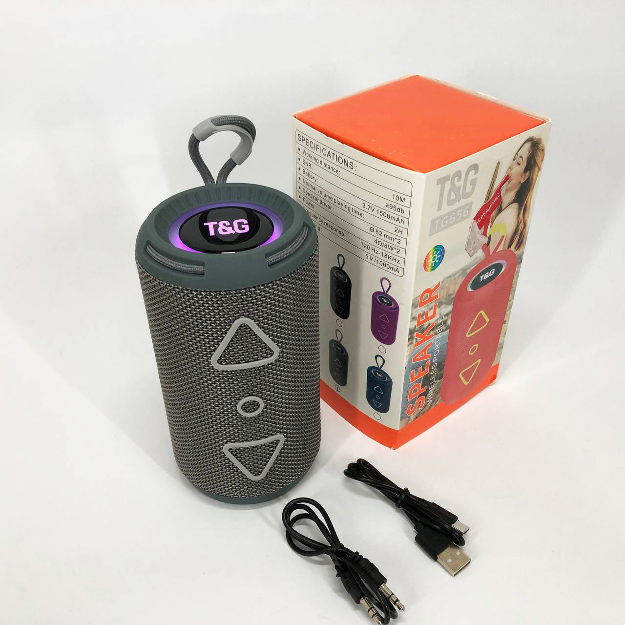 Bluetooth колонка радіо на ремені TG656, Світлова bluetooth колонка з хорошим звуком WM-98, фото 1