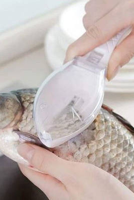 Скребок для очищення риби від луски з контейнером 205593T Безкоштовна доставка