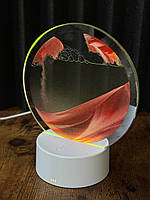 Настільна LED лампа 3D нічник Сипучі піски USB