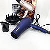 Електрофен для волосся з додатковими насадками, Фен побутовий для волосся Фен дому та салону VU-81, фото 3