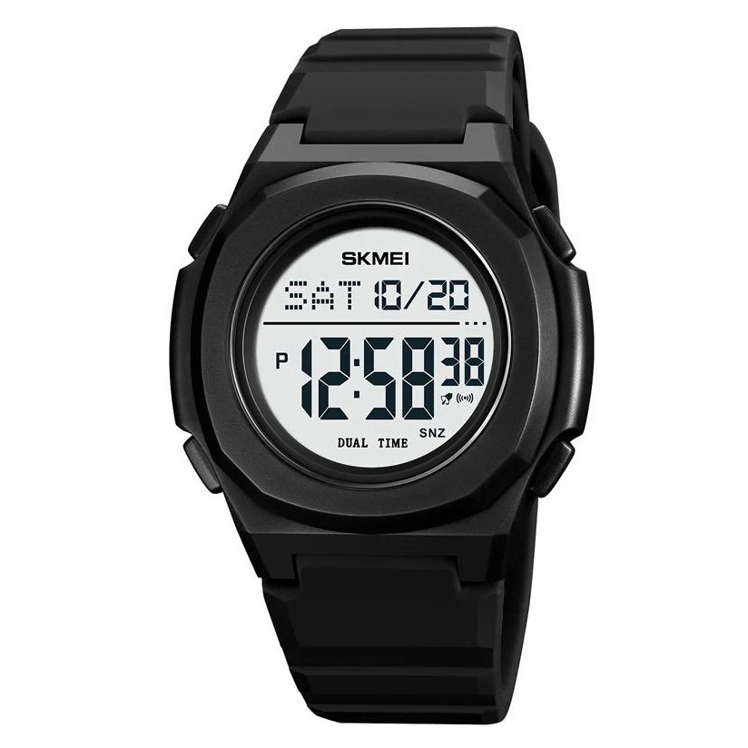 Спортивні чоловічі годинники зручні SKMEI 2023BKWT, Тактичні годинники для ЗСУ Спецназ QX-49, фото 1