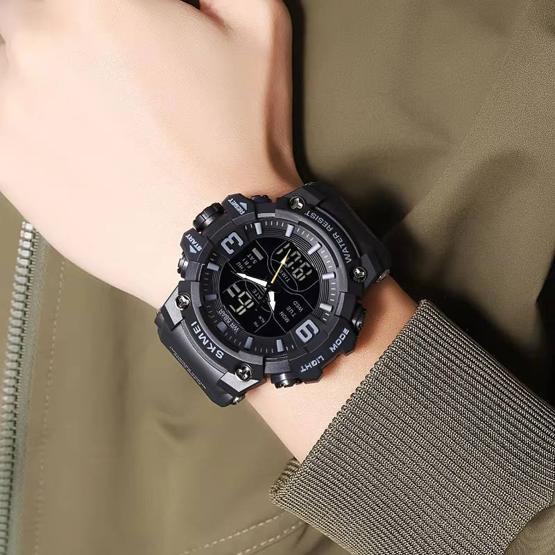 Тактичні армійські годинники водонепроникні SKMEI 2222BK, Фірмові спортивні годинники SG-92, фото 1