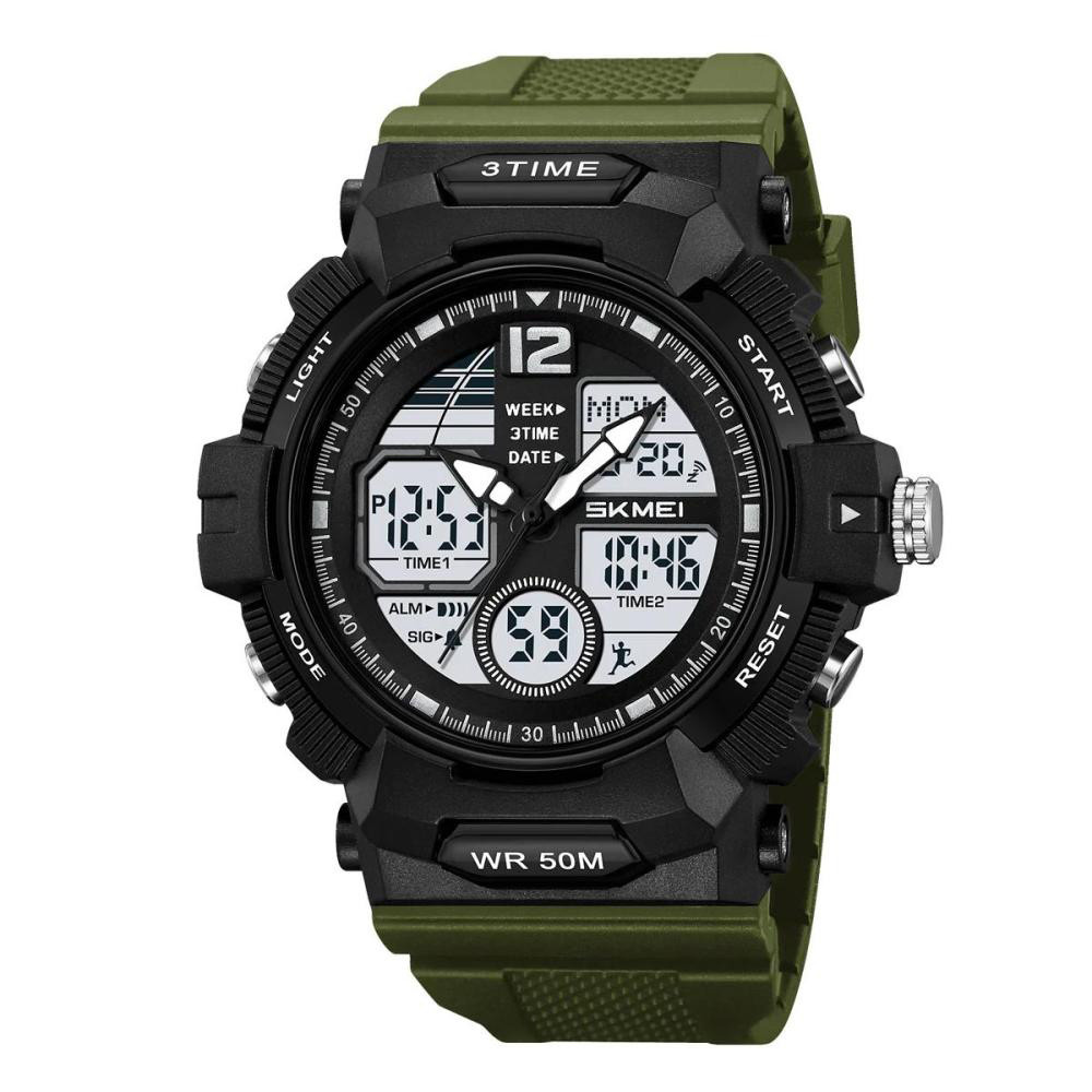Годинники наручні електронні для хлопців SKMEI, Військові годинники з батарейкою Протиударні SI-86, фото 1