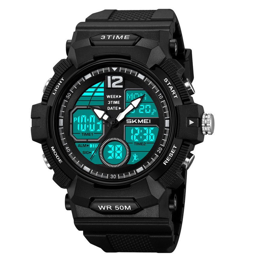 Чоловічі водостійкі спортивні тактичні наручні годинники, Годинники чоловічі для плавання YI-37, фото 1