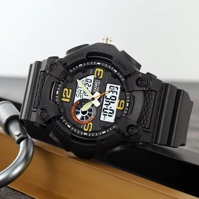 Годинники для туризму SKMEI 2397BKWT, Практичні спортивні чоловічі годинники армійські скмей DO-20, фото 1