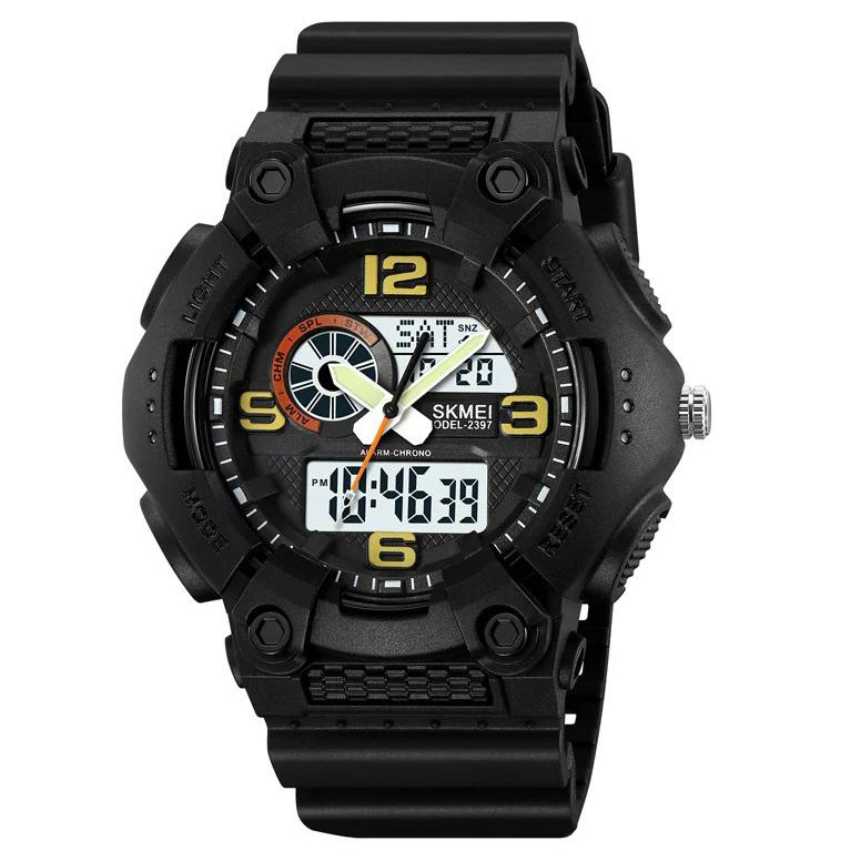 Повсякденні спортивні годинники SKMEI 2397BKWT, Електронні вологозахищені наручні годинники FK-17, фото 1