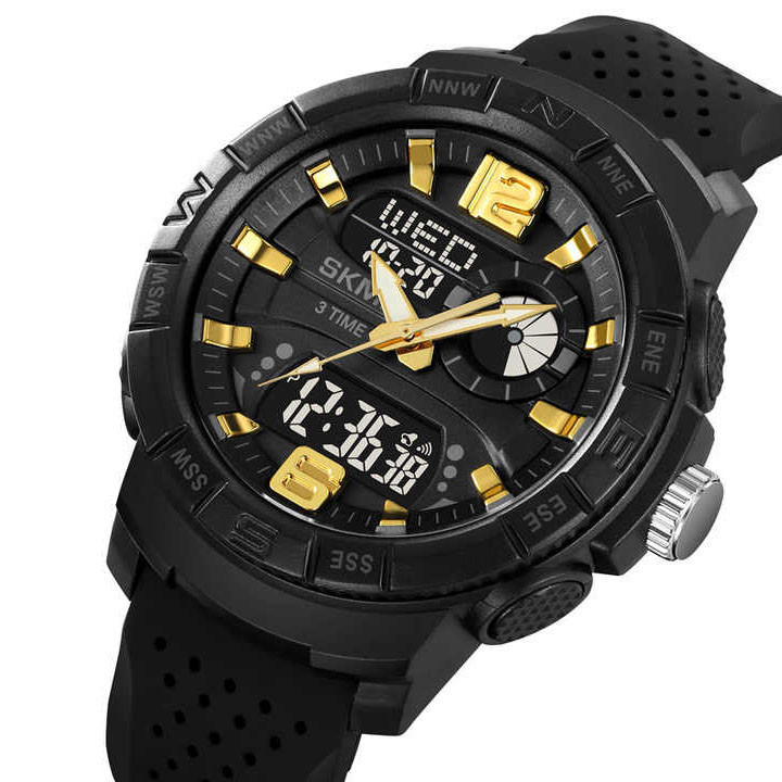 Чоловічі тактичні військові годинники SKMEI 2163GD, Практичні чоловічі годинники для походів VP-34, фото 1
