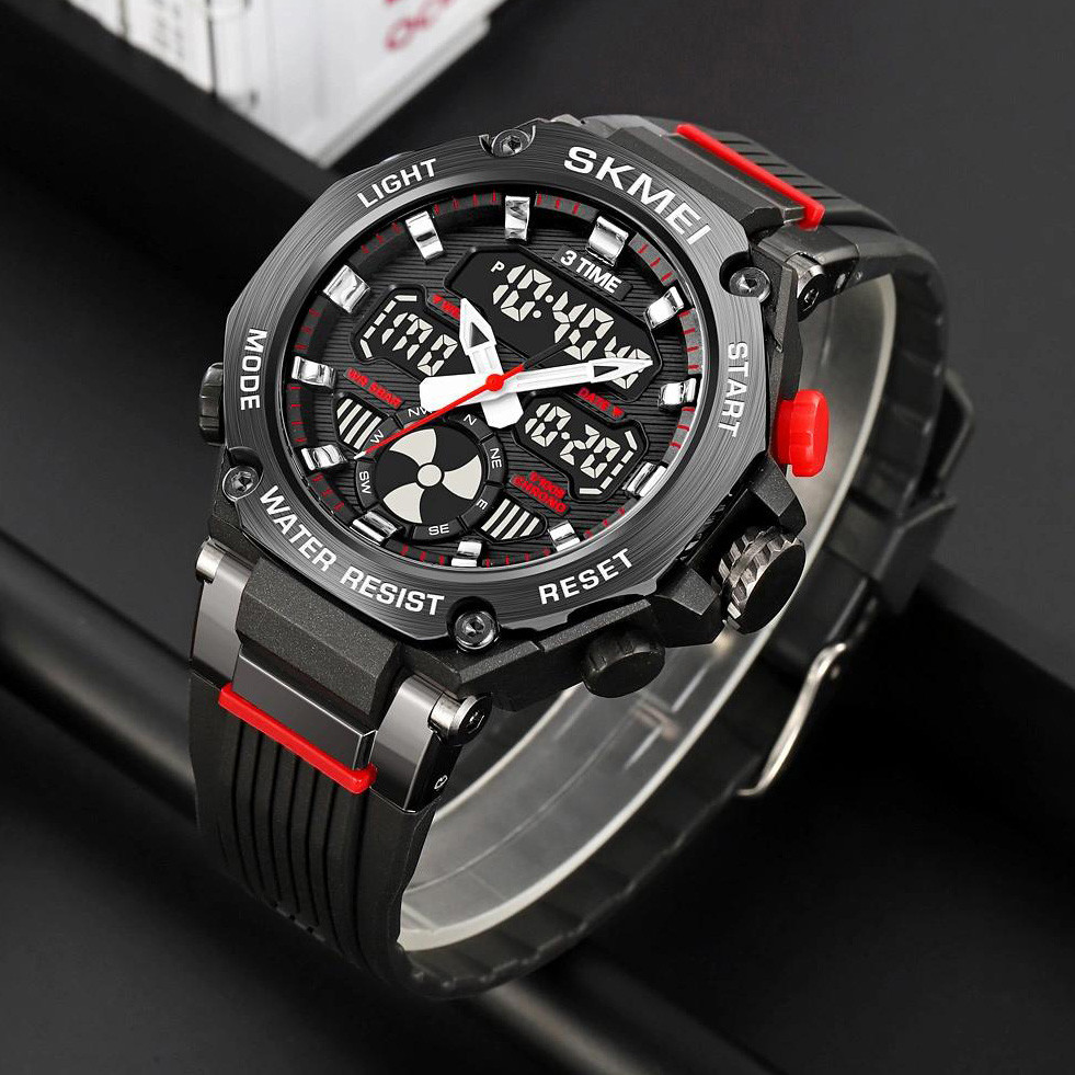 Оригінальні чоловічі годинники SKMEI 2223BK, Армійські наручні годинники з таймером VT-47, фото 1