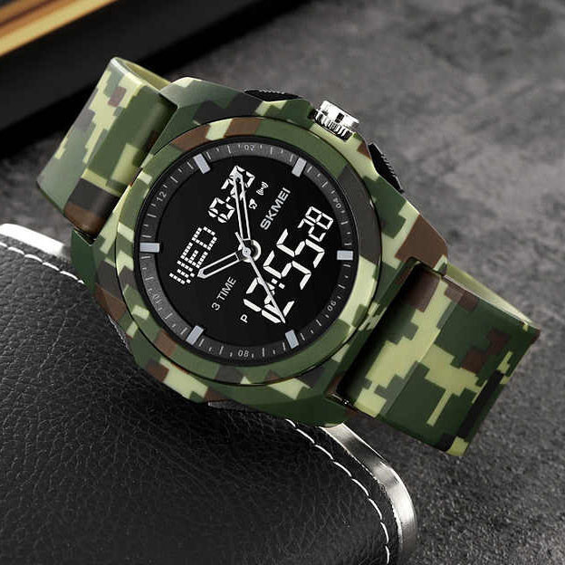 Тактичні годинники для ЗСУ SKMEI 2199CMGN, Стильні спортивні годинники для активного відпочинку XE-42, фото 1