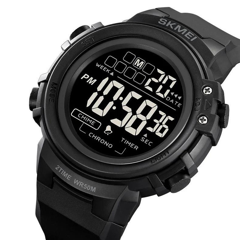 Модні наручні електронні годинники SKMEI, Кращі тактичні годинники для риболовлі та походів JW-53, фото 1