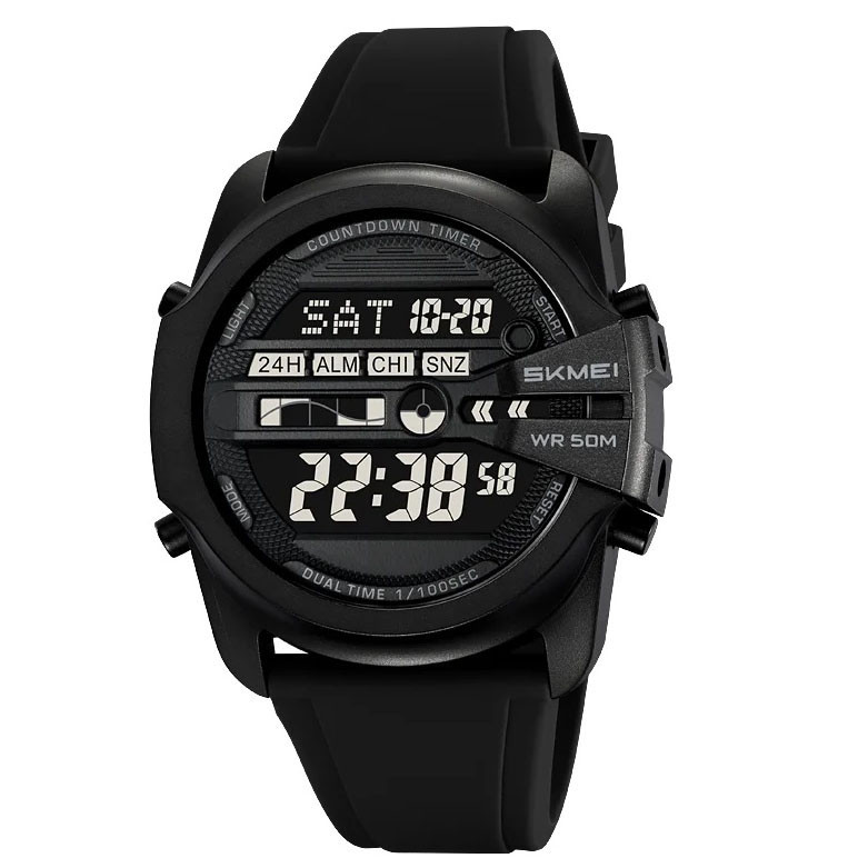 Армійські наручні годинники для чоловіків SKMEI 2442BK, Тактичні армійські годинники водонепроникні CG-44, фото 1
