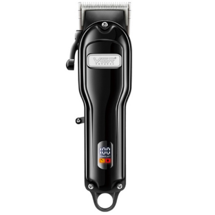 Машинка для стрижки (clipper) VGR V-251, 4 насадки, 2000 mAh, LED display, Black