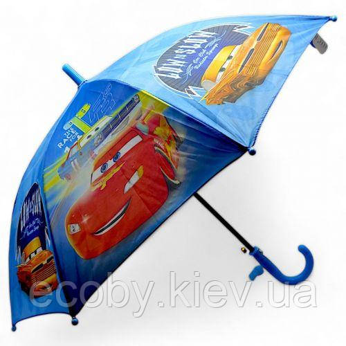 Парасолька дитяча "Тачки", блакитна (70 см, d = 80 см), вид 2, фото 1