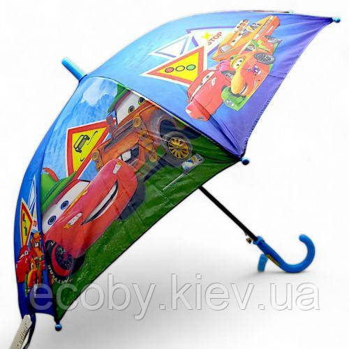 Парасолька дитяча "Тачки", блакитна (70 см, d = 80 см), вид 3, фото 1