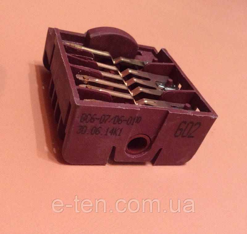 Перемикач семипозиційний BC6-07/16А/250V/Т150 для електроплит, електродуховок (Туреччина)