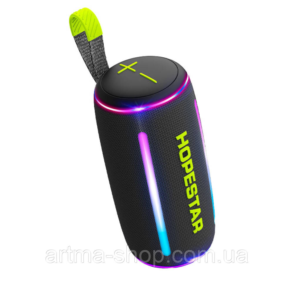 Бездротова Bluetooth колонка Hopestar P58 Pro RGB Потужність 60 Вт, 8000mAh, 26,9х12,6х12,6 см, чорна, фото 1