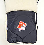 Зимовий конверт на хутрі в коляску та санки (3 розміру), фото 5