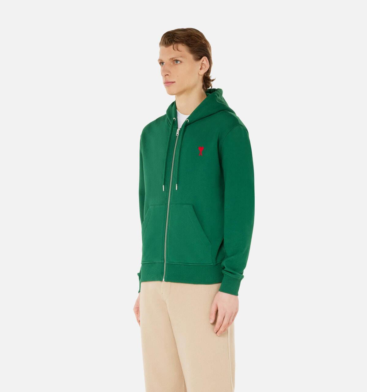 Худі чоловіче No Brand de Coeur Zipped Hoodie Green S