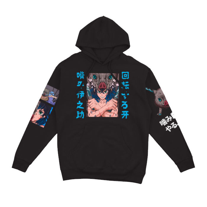 Худі Bioworld Іноске Demon Slayer MRZ v399 M Чорне (26513)