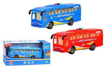 Автобус іграшковий, пластик світло звук інерція RJ6688 G-Rich