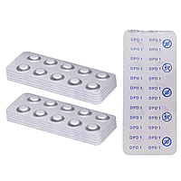 Таблетки для вимірювання вільного хлору DPD1, блістер 10 шт.