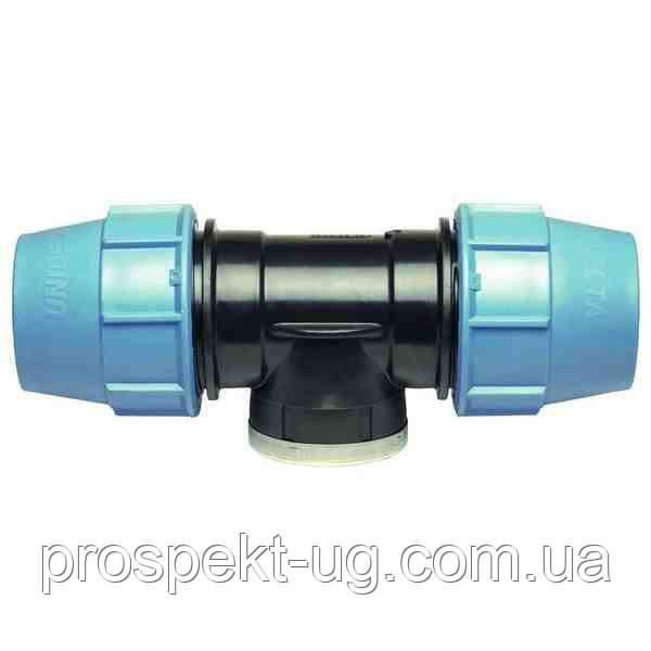 Трійник компресійний 63x2 1/2" ВР Unidelta з внутрішньою різьбою, фото 1